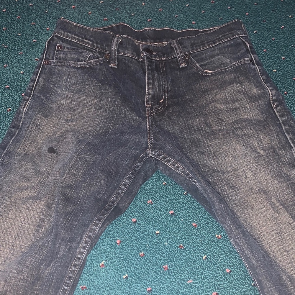 slight stain, levi jeans dark tag